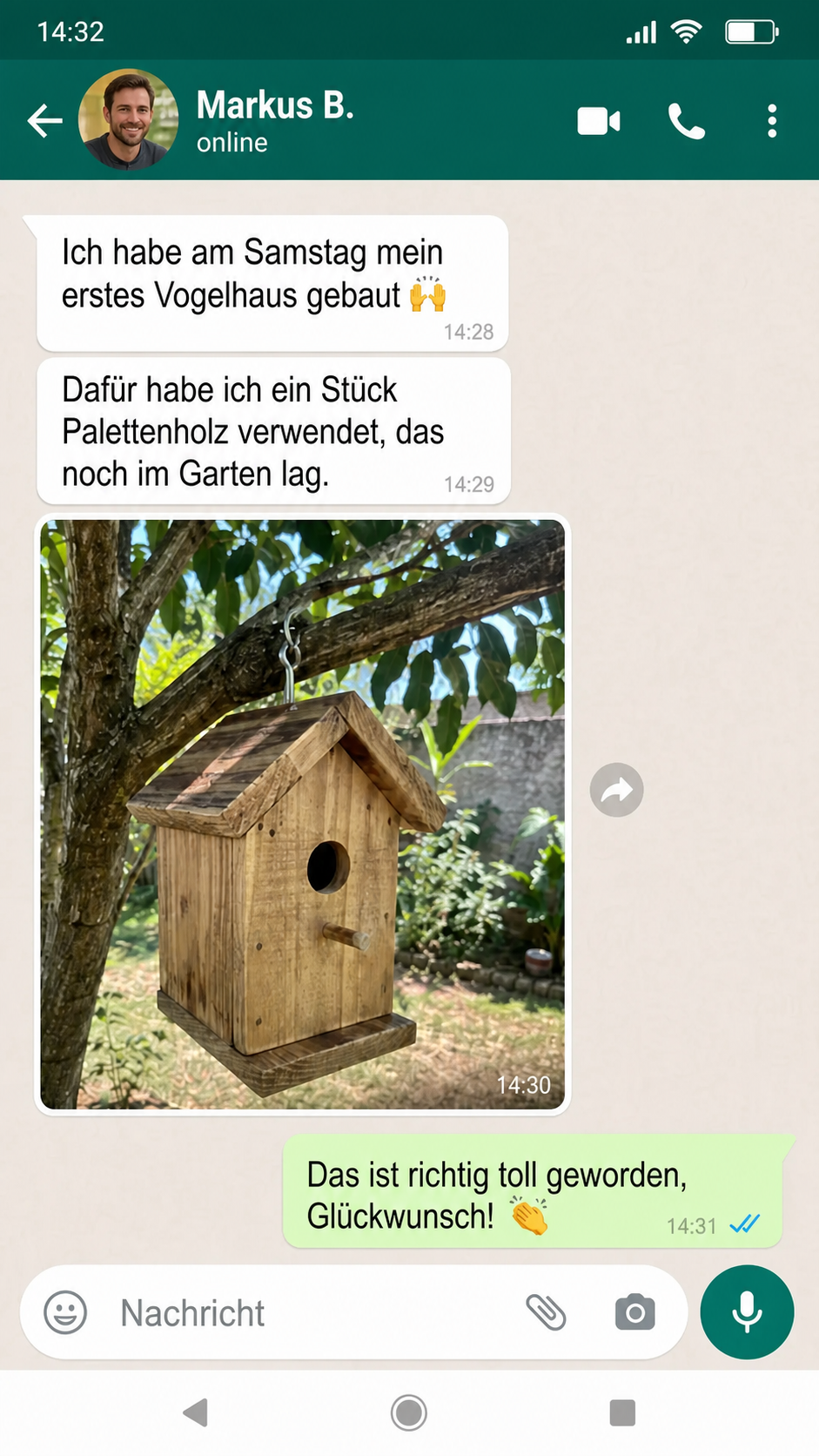 Kundenrückmeldung von Markus