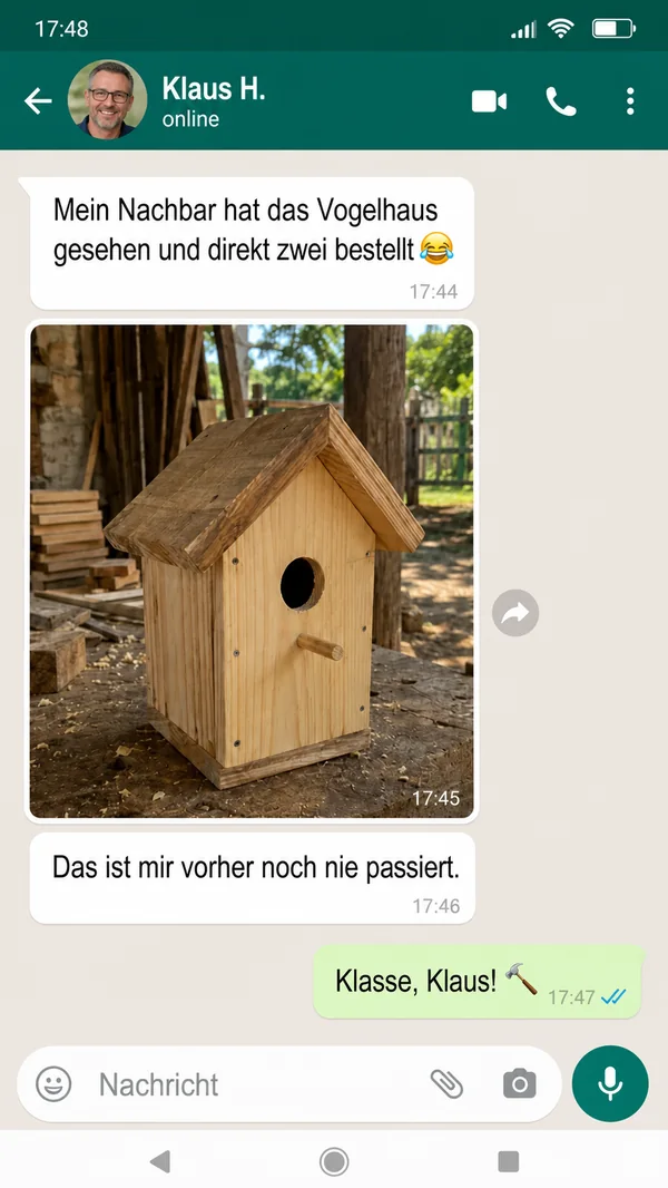 Kundenrückmeldung von Klaus